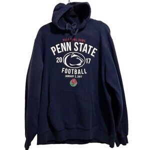 Penn State Rose Bowl Hoodie Mens XL Navy Blue 2017 Football Pullover